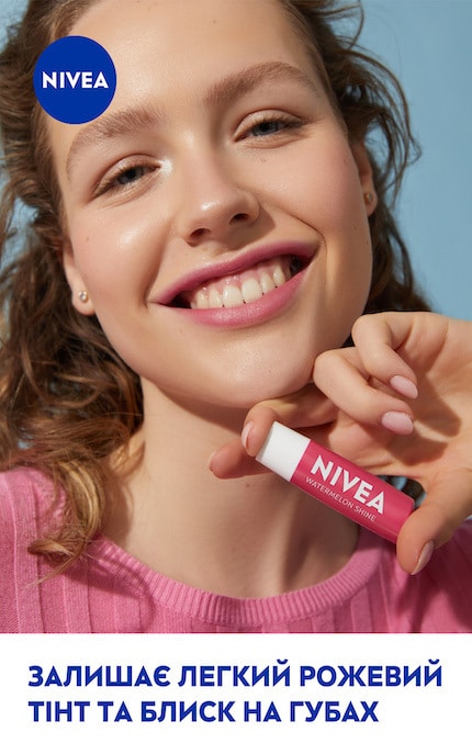 NIVEA-Бальзам-догляд для губ Nivea Watermelon Shine 4,8 г-4006000007861