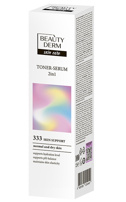 BEAUTYDERM-Тонер-сыворотка 2в1 для лица Beautyderm Ready?Glow! 100 мл-4820185224949