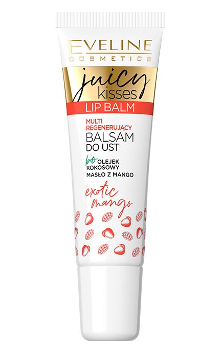 EVELINE-Бальзам для губ Eveline Cosmetics Juicy kisses mango smoothie Интенсивный Увлажняющий 12 мл-5903416007418