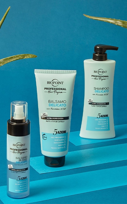 -Шампунь для всех типов волос Biopoint деликатный 400 мл-8052862410635