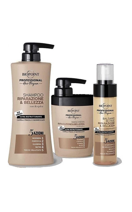 BIOPOINT-Двофазний кондиціонер BIOPOINT Repair & Beauty відновлюючий для пошкодженого і ламкого волосся 200 ml-8052862410703