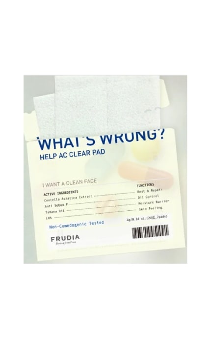 FRUDIA-Подушечки для очищення обличчя Frudia What's Wrong 2 шт-9210000074029