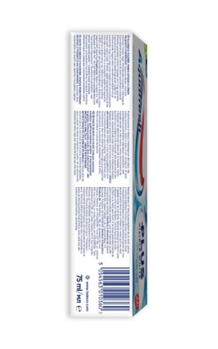 AQUAFRESH-Паста зубна Visible white Plus Aquafresh з фтором 75 мл-5054563010360