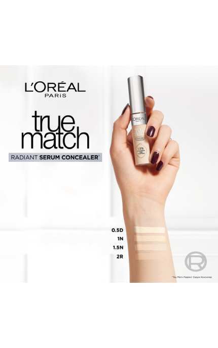 L'OREAL PARIS-Консилер для шкіри обличчя L'Oreal Paris True Match Radiant Serum 0.5D 11 мл-30188174