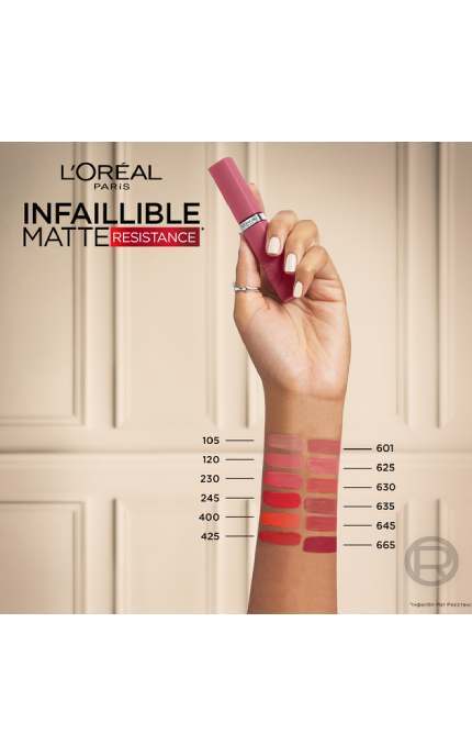 L'OREAL PARIS-Помада жидкая для губ L'Oreal Paris Infallible Matte Resistance 665 матовая 5 мл-30188679