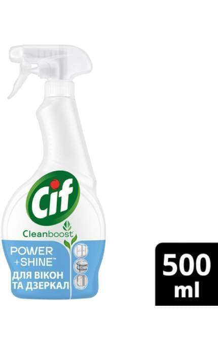 CIF-Средство для мытья окон и зеркал Cif Power and shine 500 мл-8720182787576