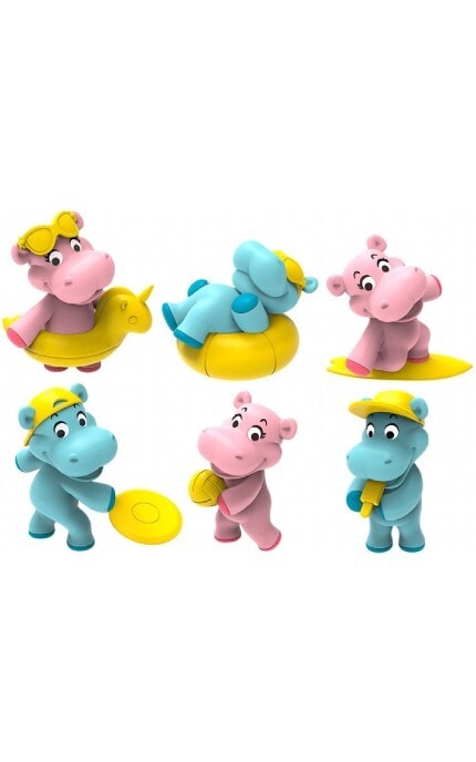 INKEE-Бомбочка для ванни Inkee з іграшкою сюрпризом Бегемотики 1 шт-4059779043417