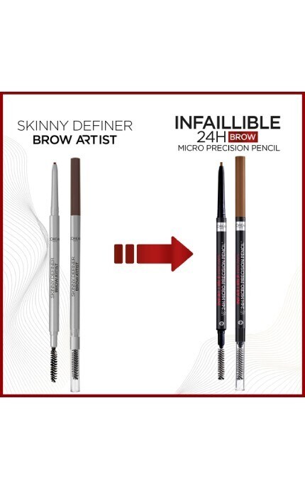 L'OREAL PARIS-Олівець для брів ультратонкий L'Oreal Paris Skinny Definer 105 Коричневий 1 шт-3600523796854