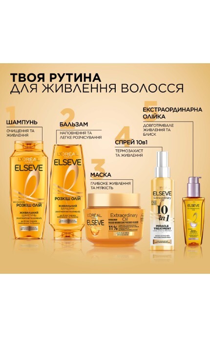 ELSEVE-Масло для волос экстраординарное Elseve Экстраординарное экстра питание для тонких и сухих волос 100 мл-3600524099756