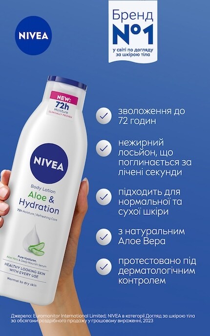 NIVEA-Лосьон для тела Nivea Алоэ и Увлажнение 250 мл-9005800286747