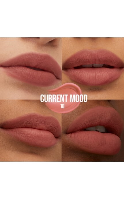 MAYBELLINE NY-Стойкая матовая помада-тинт для губ Maybelline New York Super Stay Teddy Tint 10 Current mood 5 мл-30144309