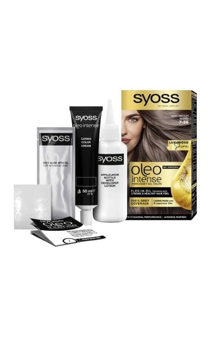 OLEO INTENSE-Стойкая краска для волос без аммиака SYOSS Oleo Intense 7-56 Холодный Русый 115 мл -9000101706086