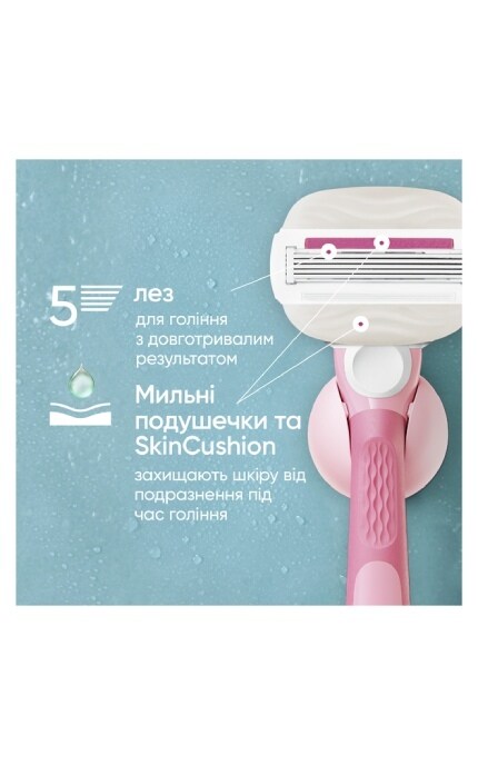 GILLETTE VENUS-Станок для гоління жіночий (бритва) Venus Comfortglide Miami Sugarberry з 1 змінним картриджем-8700216674195