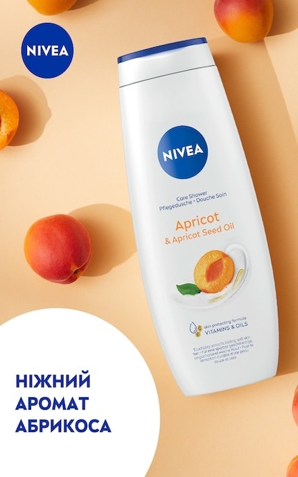 NIVEA-Гель-уход для душа Nivea Абрикос и масло абрикосовых косточек, 500 мл-4006000009216