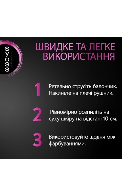 SYOSS-Тонирующий спрей Syoss Root Retoucher для маскировки отросших корней волос и седины Черный 120 мл-4015100453683