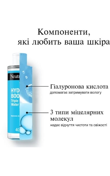 NEUTROGENA-Тройная мицеллярная вода для лица Neutrogena Hydro Boost 400 мл-3574661471181