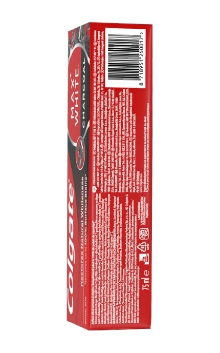 COLGATE-Зубная паста Colgate Max White Charcoal отбеливающая с активним углём 75 мл-8718951250017