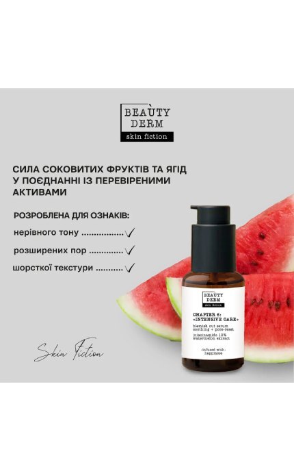 BEAUTYDERM-Сыворотка для избавления от несовершенств SKIN FICTION с ниацинамидом 30 мл-4820185228886