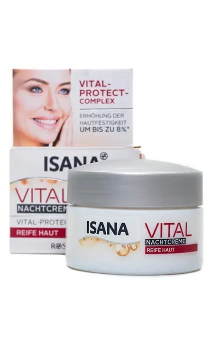 ISANA-Нічний крем для обличчя Isana Vital для потреб зрілої шкіри -4305615482132