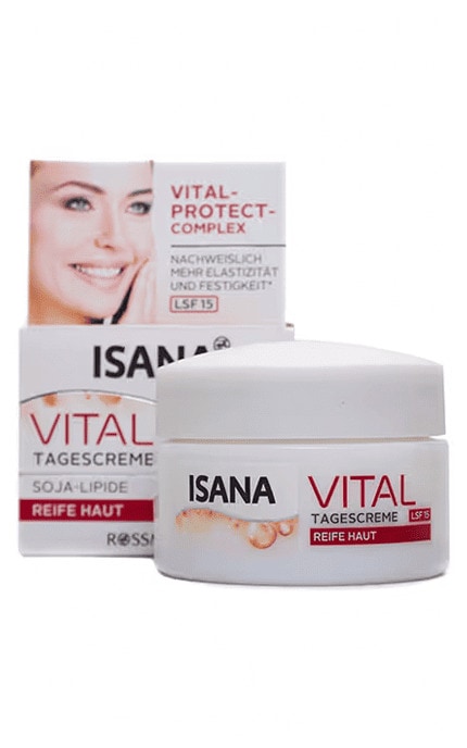 ISANA-Крем для лица дневной Isana Vital SPF15 50 мл-4305615482125