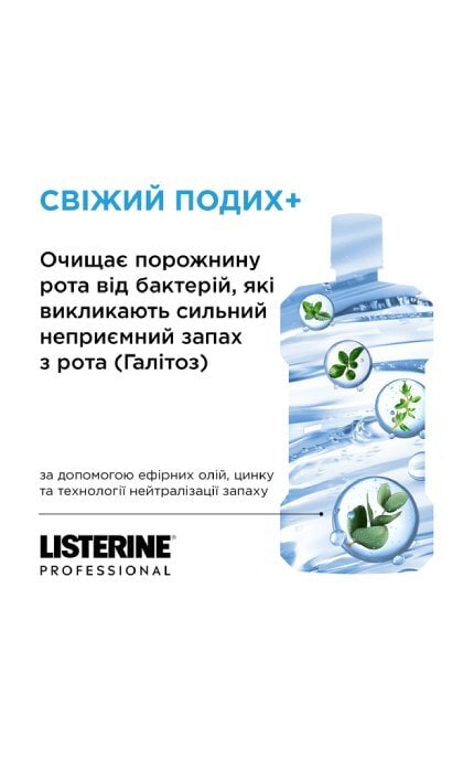 LISTERINE-Ополаскиватель для полости рта Listerine Professional Свежее дыхание 500 мл-3574661860558