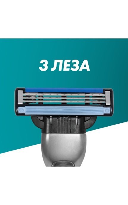 GILLETTE MACH 3-Змінні картриджі для гоління (леза) чоловічі Gillette Mach3 8 шт-8700216066556