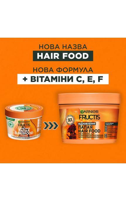 FRUCTIS-Маска для волос Garnier Fructis Папайя Восстановление 390 мл-3600542258876