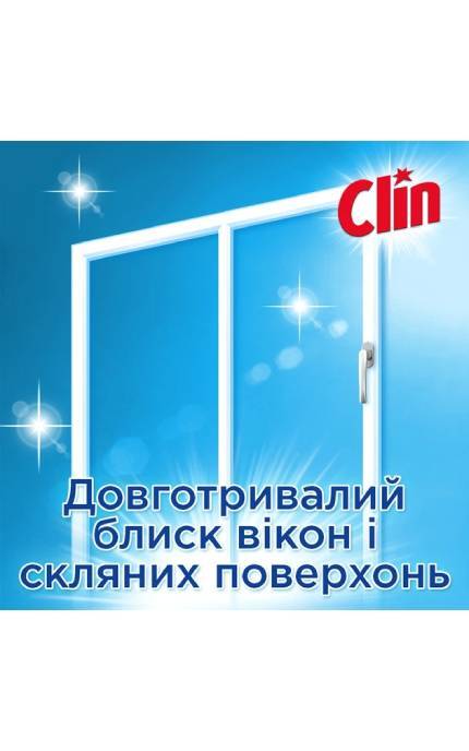 CLIN-Засіб для миття вікон та скла Clin Блакитний запас 500 мл-9000100866279