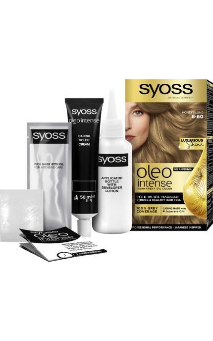 OLEO INTENSE-Фарба для волосся SYOSS Oleo Intense 8-60 Медовий Блонд 115 мл-9000101086652