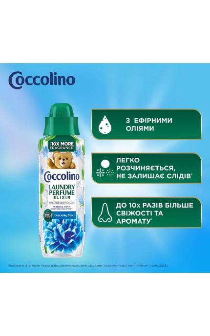 COCCOLINO-Парфюм для одежды Coccolino Perfume Elixir Heavenly Fresh Очаровательная свежесть 460 мл-8720181680403