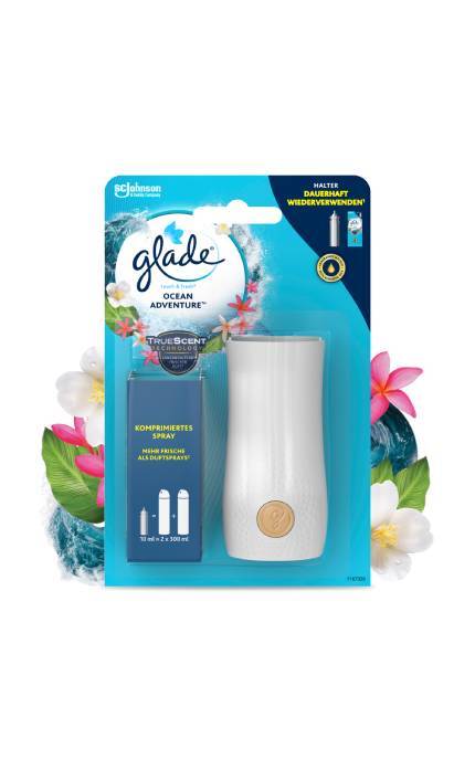 GLADE-Освіжувач повітря мінi-спрей Glade Лазурова хвиля та магнолiя 10 мл-5000204076059