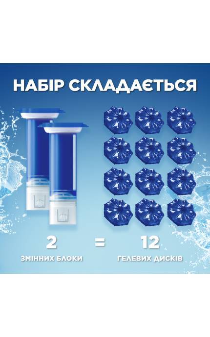 DUCK-Туалетний блок Duck Диски чистоти Блакить 2 змінні блоки-5000204331394