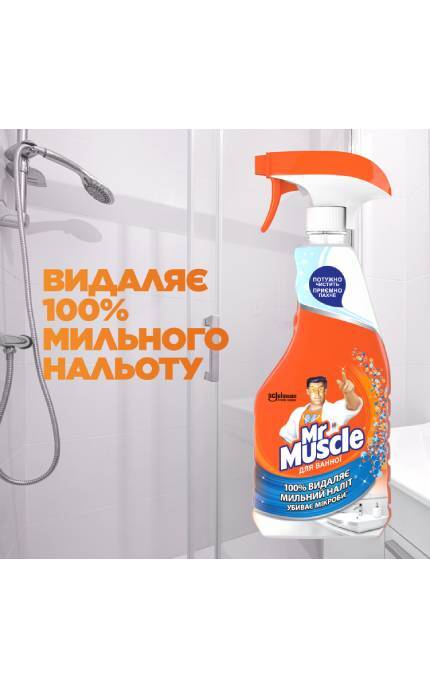 MR MUSCLE-Засіб для ванної Mr. Muscle Експерт для ванної 500 мл-4823002002676