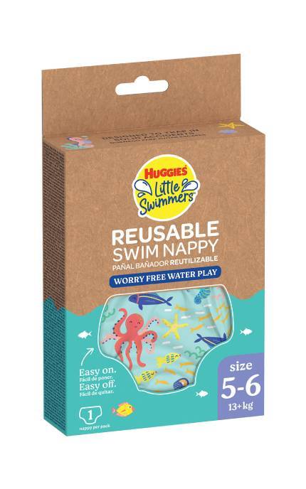 HUGGIES-Многоразовые подгузники-трусики Huggies Little Swimmers для плавания 5-6 1 шт-5029053583068