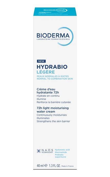 BIODERMA-Легкий крем для лица Bioderma Hydrabio Legere увлажняющий 40 мл-3701129814307