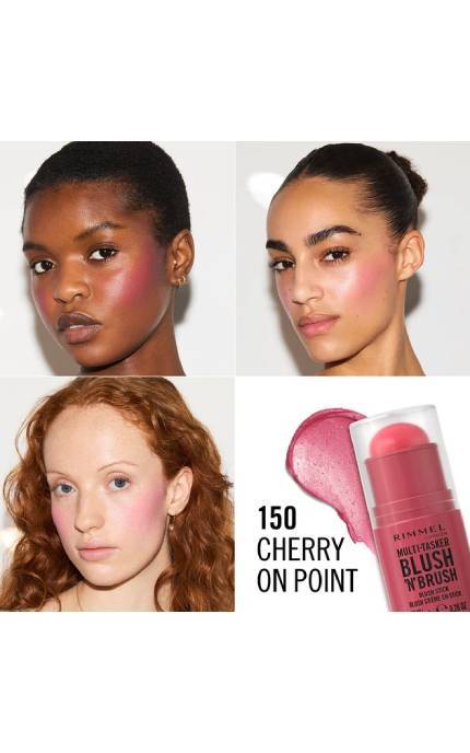 RIMMEL-Рум'яна-стік Rimmel The Multi Tasker з пензлем 150 Cherry On Point 8 г-3616307087841