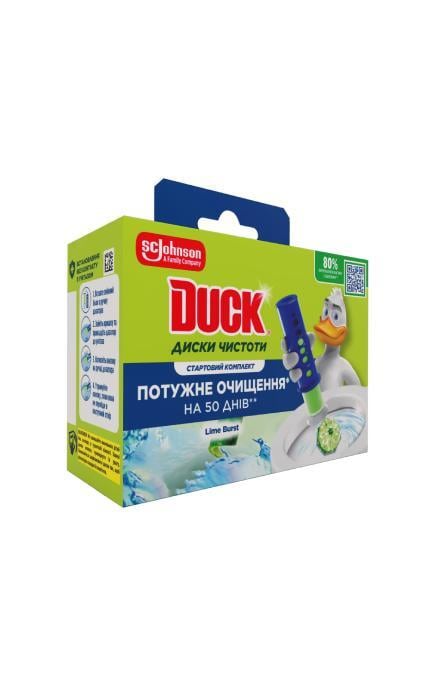 DUCK-Туалетный блок Duck Диски чистоты Цитрусовый бриз 6 дисков-5000204350722