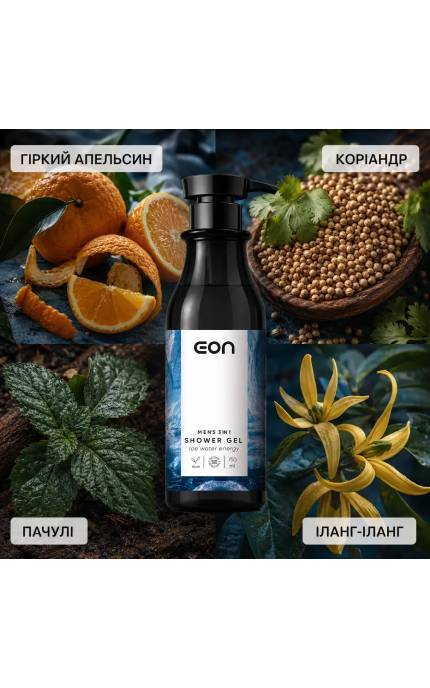 EON-Чоловічий гель для душу Ice Water Energy 3 в 1 750 мл-4820297971120